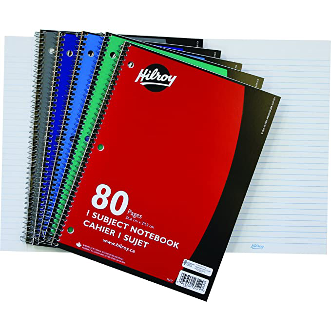 Hilroy Coil Notebook (10 1/2" x 8")